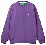 United Colors of Benetton Herren Maglia G/C M/L 342zu1093 Sweatshirt ohne Kapuze, violett, M