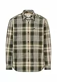 camel active Herren Langarm Hemd mit Kentkragen und Brusttaschen Moosstein, Menswear-XL