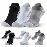 HUEGLO 3Paar Socken für Ferse, Knöchel und Fußgewölbe Unterstützung Damen Herren Sport Unterstützen Wandersocken Laufsocken Sportsocken Rutschfeste Anti Schweiß Socken 38-42