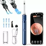 Ohrenschmalz Entferner Otoskop, VITCOCO 1080P Ohrenreiniger, Wi-Fi Ohren Reinigung, Wasserdicht Ohrreiniger, 3.2mm Ohrreiniger mit Pinzette, für Erwachsene, Kinder und Haustier