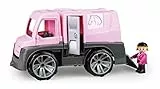 Lena 04458 - TRUXX Pferdetransporter mit Pferd und Spielfigur als Reiterin, Spielset Transporter für Pferde und Zubehör, Transportfahrzeug mit Türen zum Öffnen, Spielfahrzeug für Kinder ab 24m+