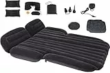 Icelus Auto Matratze,195 * 130 * 15 cm SUV Auto Aufblasbare Matratze Luftmatratze Kofferraum with Luftpumpe,Auto Rücksitz Dickere Kombi Bett für Reisen Camping Outdoor