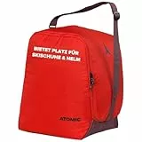 ATOMIC Boot & Helmet Bag Rot/Hellrot I Wasserabweisende Tasche für Skischuhe & Helm I Skitasche für Skischuhe/Skihelm mit Polsterung I Auch als Fußballtasche für die Fußballschuhe nutzbar