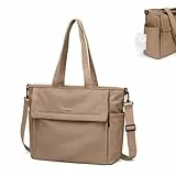GOLF QUALITY 22L Puffer Wickeltasche Damen, Lässige Umhängetasche für Mütter, Geräumige Wickeltasche für Unterwegs, Champagnerbraun