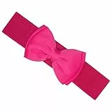 Ro Rox Vera 1950er Jahre Vintage Retro Pin-Up Breiten Elastischen Satinbogen Gürtel (Dunkelrosa, L)