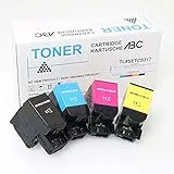 ABC Set 4X Alternativ Toner für Lexmark 71B2 K C M Y für Lexmark CS317 CS317dn CS417 CS417dn CS517 CS517de CS517dn CX317 CX317dn CX417 CX417dn CX517 CX517de CX517dn
