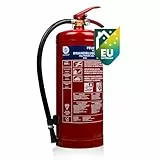 Smartwares Pulverlöscher – 6 kg – für ABC Brände – mit Halterung – FEX-15167
