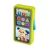 Fisher-Price Lernspaß 2-in-1 Smartphone - Spielzeugtelefon mit Lichtern und 75+ Liedern, Version: Niederländisch; Englisch; Französisch; Deutsch; Italienisch, HNL42