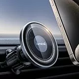 Lamicall Handyhalterung Auto für MagSafe Autohalterung - [2026 HD-Glas-Platte] Stark Magnetische Handyhalter Auto Lüftung, KFZ Handy Halterung Magnet für iPhone 17 16 15 14 13 Pro Max, Alle Smartphone
