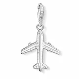 THOMAS SABO Charm-Anhänger Flugzeug 925er Sterlingsilber