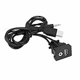 Akozon Das AUX-O-Kabel Wird von der AUX-O-Buchse an das USB-Bordinstrumentenfeld angeschlossen Der USB-Anschluss ist in das Bordinstrumentenfeld integriert. Der Steckerdurchmesser beträgt 3,5 mm