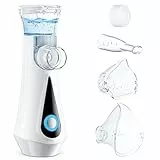 Inhalationsgerät, JOSSIS Ultra Leise Inhaliergeräte für Erwachsene, Kinder, Partikelgröße 1-5µm, Einstellbarer Sprühnebel, Aufladbarer Inhalator