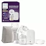 Philips AVENT Elektronische Einzelmilchpumpe Premium - mit Natural Motion Technologie, wiederaufladbarem Akku, Timer-Anzeige (Modell SCF396/31)