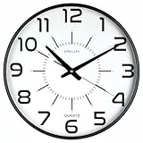 Unilux Wanduhr Maxi Pop, 37,5 cm, schwarz