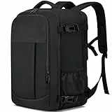 LIGSAN für Ryanair Handgepäck Rucksack 40x20x25 Rucksack Handgepäck Flugzeug 20L Klein Reiserucksack Handgepäck Tasche 40x20x25cm Reisetasche Carry-On Rucksack für 14 Zoll Laptop, Schwarz