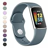 YLK Armband für Fitbit Charge 5 Armband/Fitbit Charge 6 Armband Damen Herren, Verbessertes Silikon Uhrenarmband Sport Verstellbares Ersatzband für Fitbit Charge 5 Armbänder/Charge 6 Armbänder