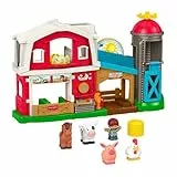 Fisher-Price Little People Spielset Bauernhofspaß, musikalisches und pädagogisches Spiel für Kinder ab 1 Jahr, mehrsprachige Version, JGX09