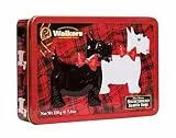 Walkers Shortbread Gebäckdose Scottie Dogs, Reliefdose inklusive Shortbread-Gebäck, 220 g