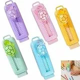 Einziehbare Radiergummis,5 Stück Push Pull Radiergummi Lustig Radiergummi Tierradierer für Kinder,Schüler,Studenten Büro für Kindergeburtstag,Party Schule