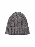 TOM TAILOR Damen 1037732 Basic Strickmütze, 32251-dark Mineral Grey, OneSize