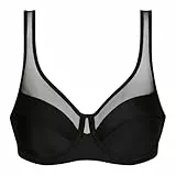 DIM Femme - BH Generous Classic x1 | Perfekter Halt für große Brüste | Dicke Mikrofaser und Stretch | U-förmiger Rücken und breite Träger | Moderner Look und absoluter Komfort Schwarz 95B