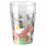 HABA Glitzerbecher Prinzessin auf Pferd – Kinderbecher mit funkelndem Glitzer-Effekt, perfekt für Wasser, Saft & Tee, Praktisch für kleine Hände – 2012447004
