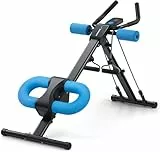 MERACH Bauchtrainer Bauchmuskeltrainer für Zuhause Multifunktionale Trainingsgerät für Ganzkörpertraining Abdominal Ab Machine mit LCD-Monitor Bauchmuskeltrainer Bauchmuskeltraining-Schwarz