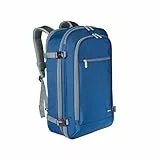Amazon Basics 40L Reiserucksack, Handgepäck-Kabinentasche (51x38x20cm), Gepolsterte Träger, 17' Laptop-Fach, Organisierte Taschen - Marineblau
