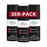 s.Oliver® BLACK LABEL Men I 3er Pack - Deodorant - zeitlos & maskulin - lang anhaltender Schutz I 150ml Natural Spray
