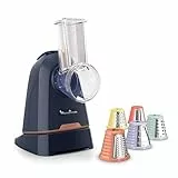 Moulinex Fresh Express Twist Multi-Zerkleinerer, 5 Funktionen, Schneiden, Zerkleinern, Reiben, Riffeln, 150 Watt, spülmaschinengeeignet, kompakt, Blau, DK8654E0
