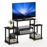 Furinno Turn-N-Tube TV-Schrank, Fernsehtisch, TV-Regal, Dunkelbraun/Schwarz, 105.4 (B) x 58 (H) x 29.5 (T) cm
