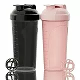 PZMLOASN 2 stück Protein Shaker 800ML | protein bottle | eiweiß shaker