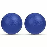 URAQT Massagebälle Faszienball, 2 Stück Faszienrolle set, Triggerpunktball für Yoga myofasziale Entspannung, Massagebälle für Rücken Beine Füße Hände, 5.8cm(Dunkelblau)