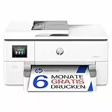 HP OfficeJet Pro 9720e A3-Multifunktionsdrucker, Drucken bis A3, 6 Monate gratis drucken Instant Ink inklusive, Drucker, Scanner, Kopierer, WLAN, LAN