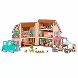 Li'l Woodzeez - Honeysuckle Hillside Hütte - Spielzeug-Hütte - Spielzeugmöbel und Zubehör - Spielset für Kinder - Sammlerstück - 3 Jahre +