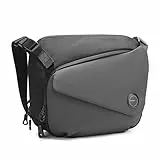 EverVanz Umhängetasche Herren, Messenger Bag, 14 Zoll Laptoptasche Messenger Bag für Alltag Sport Reise, Premium Herrentasche, Kuriertasche, Arbeitstasche für Arbeit Uni Freizeit Schwarz, Fotografie