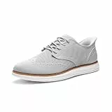 Bruno Marc Herren Schnürhalbschuhe Slip-On Atmungsaktiv Gestrickter Stoff Sommer Casual lässige Moderne Klassische Schuhe,Size 42,Grau,BMUMOX2415