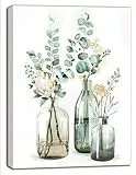 LOITTAINUE Malen Nach Zahlen Erwachsene Blume DIY Ölgemälde Leinwand Set mit 3 Pinsel und Acrylpigment für Frauen Home Deko Geburtstag Weihnachten Geschenk - 40 x 50 cm Ohne Rahmen (Blumen)