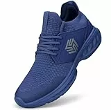 Giniros Sneaker Damen Schuhe Sportschuhe Laufschuhe Turnschuhe Damen rutschfeste Leichte Fitness Jogging Walkingschuhe Atmungsaktiv Straßenlauf Schlüpfen Schuhe Freizeitschuhe Damen Dunkelblau 36 EU