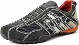 Geox Herren Uomo Snake L Sneakers,Schwarz,44 EU