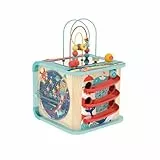 Hape Magischer Motorikwürfel, Motorikspielzeug, mit Sound-Funktion, ab 12 Monaten