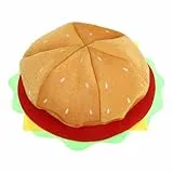ABOOFAN Burgerhut Lustige Hamburger Mütze Für Erwachsene Leichter Stoff Performance-Hut Requisite Für Party Karneval Tanz Aufführungen Kostümzubehör