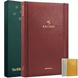 Scribble & Dot Preisgekröntes Blanko-Rezeptbuch für eigene Rezepte, Rezeptbuch für eigene Rezepte | Kochbuch-Tagebuch selbst erstellen | Farbreiter zum Selbermachen | AirFryer Conversions | 100