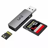 uni USB 3.0 SD/Micro SD Kartenleser, USB SD/TF-Speicherkartenleser, Externe Kartenlesegeräte, für SD, SDXC, SDHC, MMC, RS-MMC, Micro SDXC, Micro SD, Micro SDHC-Karte usw.