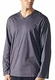 Mey Nachtwäsche Serie Melton Herren Homewear Shirts Soft Grey M(50)