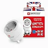 SKROSS 1.500230C-E, Europe to UK Reiseadapter fur Reisen aus Europa in United Kingdom