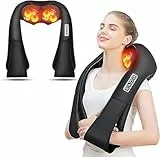 AERLANG Massagegerät Schulter Nackenmassagegerät mit Wärme, Weihnachtsgeschenke, Shiatsu Rückenmassagegerät Massagegerät Nacken,Massagegerät Rücken,Nacken Geschenke für Frauen, Männer