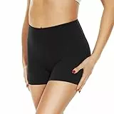 Gayhay Radlerhose Damen Kurze Shorts Sporthose Leggings Blickdicht High Waist Shorts Hotpants Sommerhose für Yoga Schwarze,S-M