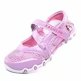 Unitysow Mary Jane Prinzessin Schuhe Kinder Geburtstag Party Flache Loafer Leichte Casual Schule Walkingschuhe, violett, 34 EU