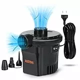 AstroAI Elektrische Luftpumpe für Luftmatratze Tragbar AC 130 W Inflate und Deflate luftpumpe elektrisch mit 3 Luftdüse für aufblasbare Matratze Pool Planschbecken Luftbett für zu Hause Camping